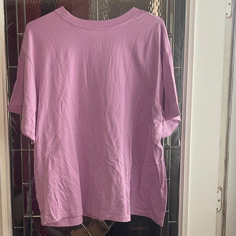 Tek Gear Womens Sz 1X Lavender On The Go Short Sleeve Stretch Soft Crew T Shirt - Picture 2 of 3